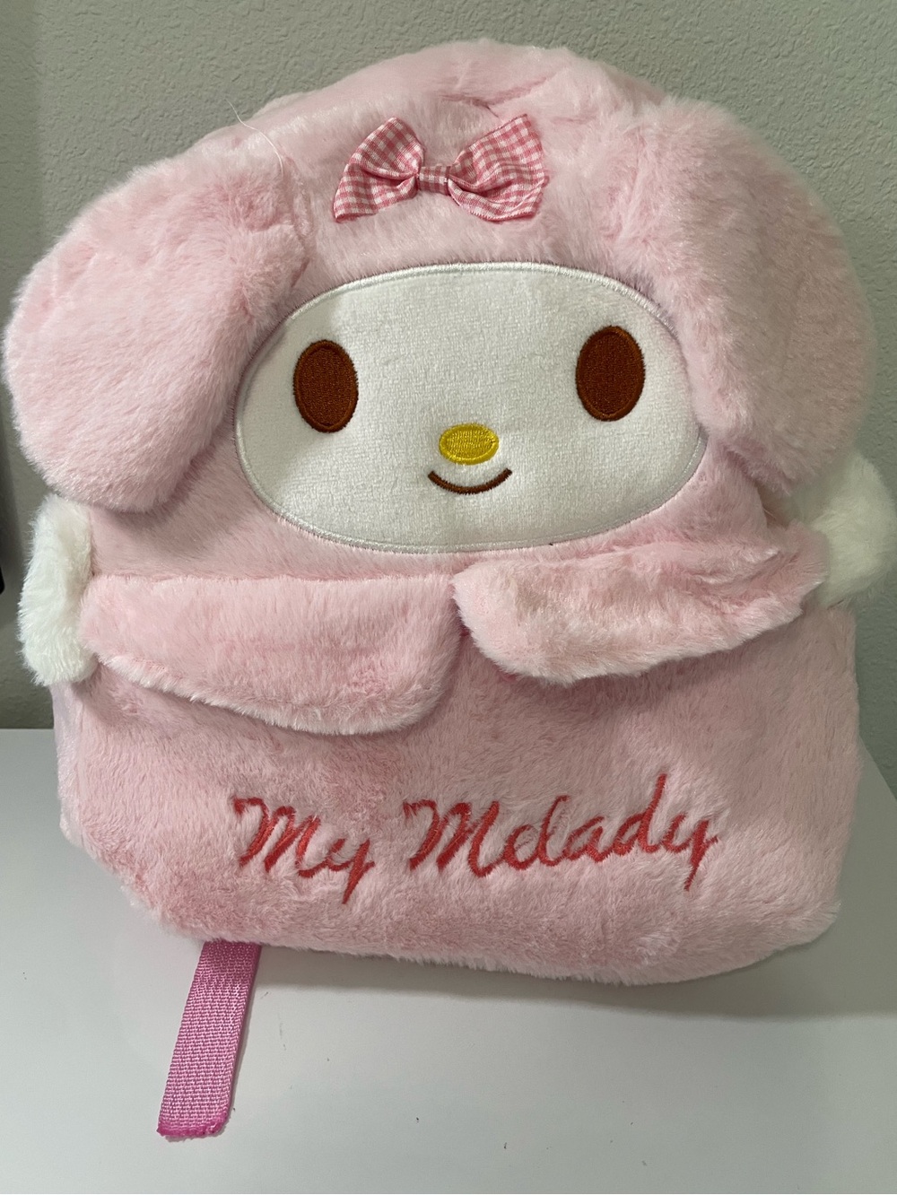Pink 'My Melody' Plush Backpack